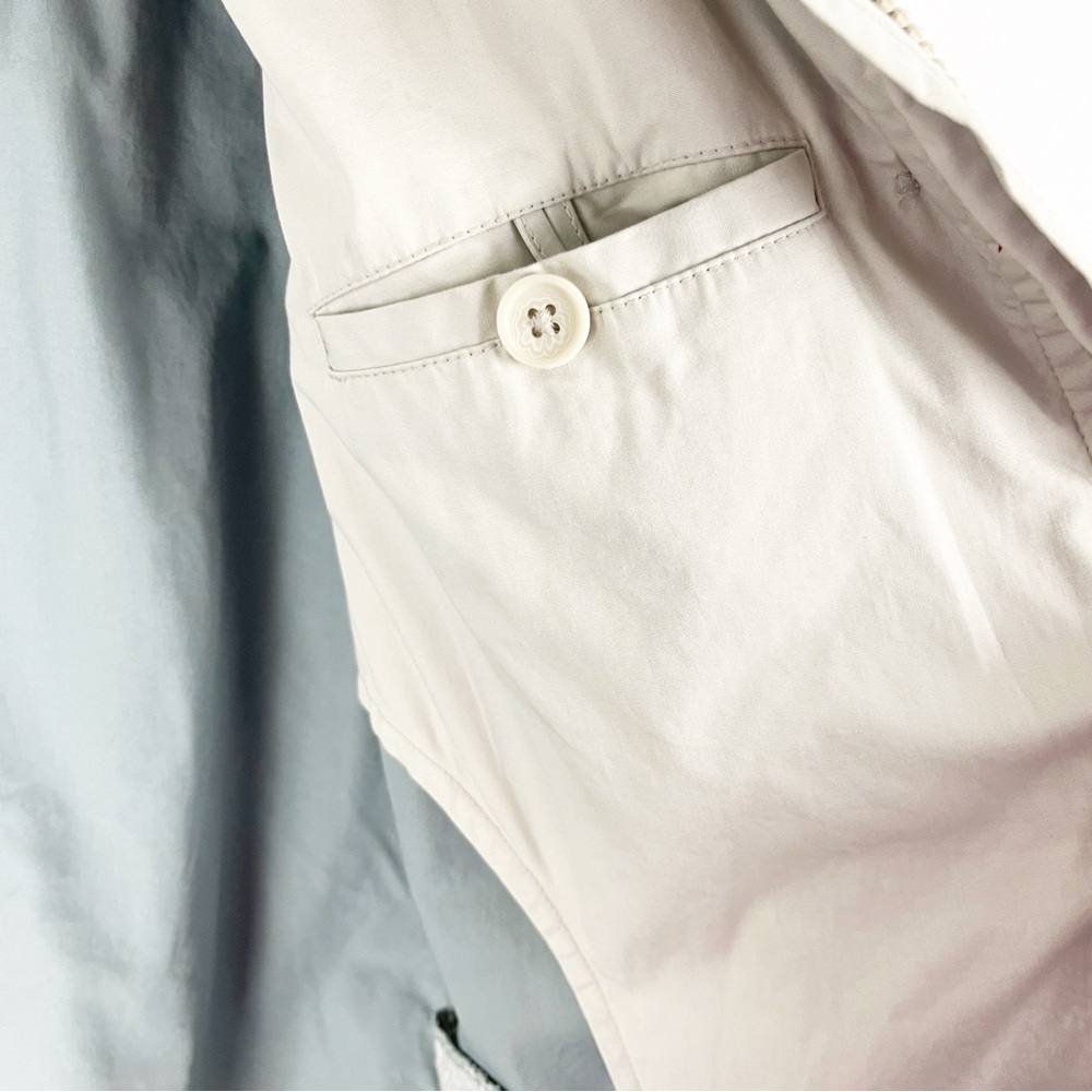 GAP Vintage Long Sleeves Lined Button Zipper Closure Pockets Trench Coat Medium - Picture 5 of 12
